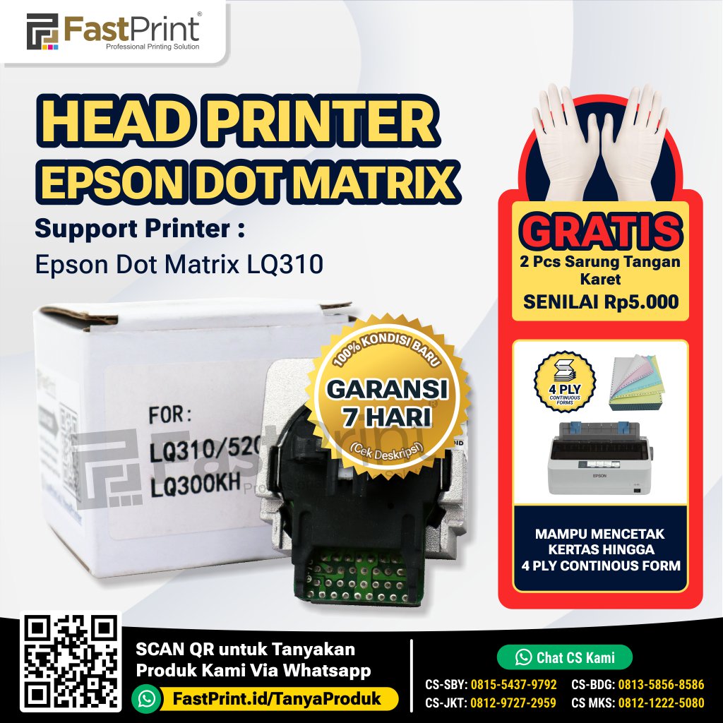 Print Head Printer Dot Matrix Epson LQ310