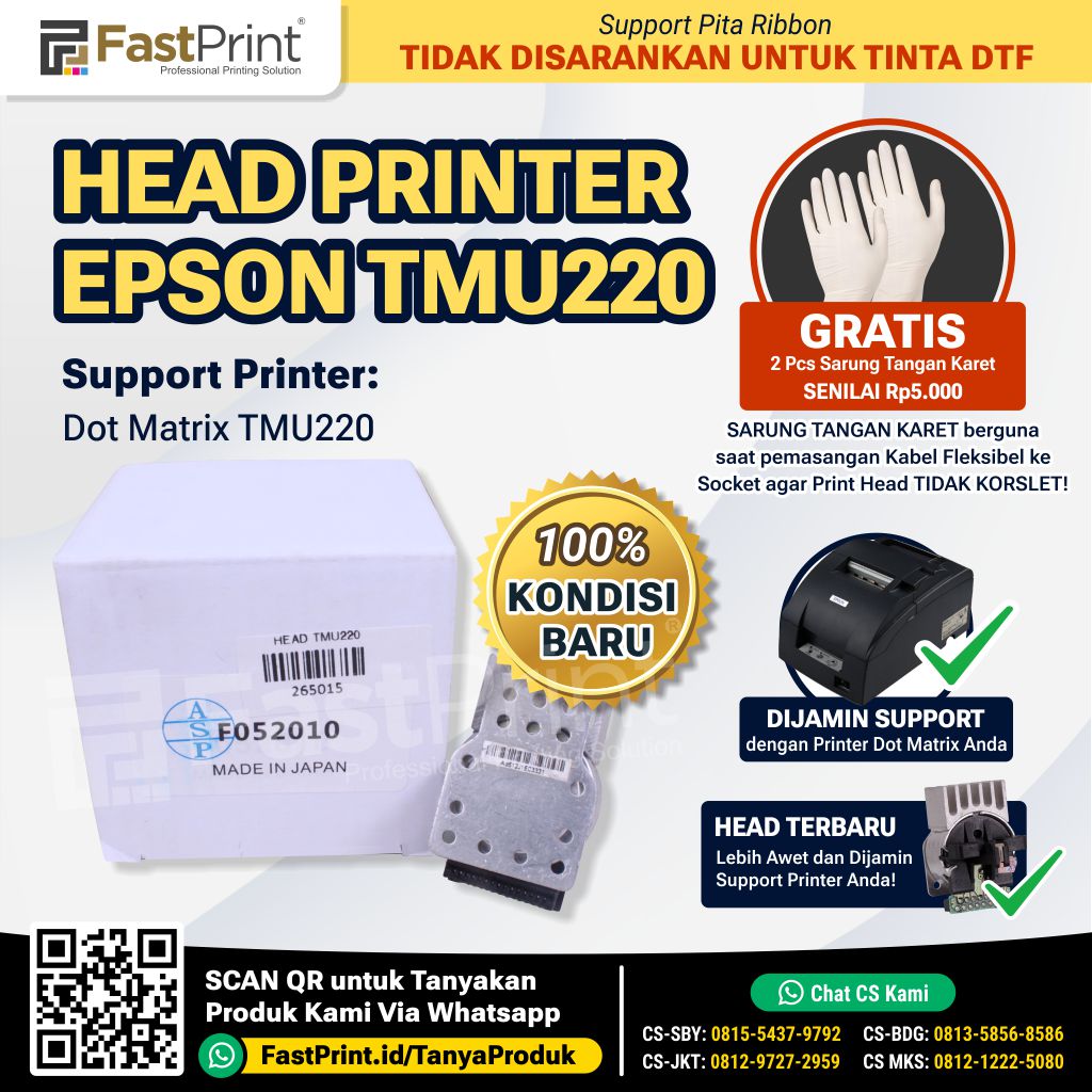 Print Head Printer Dot Matrix Epson TMU220