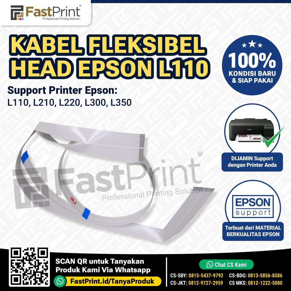 Kabel Fleksibel Head Original Printer Epson L110, L210, L300, L350