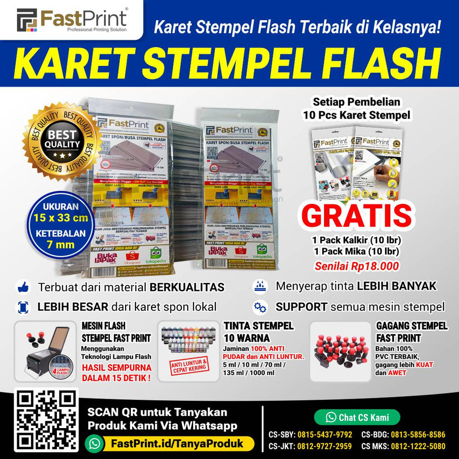 Apasih Perbedaan Level Flash Pada Mesin Stempel Flash Fast Print