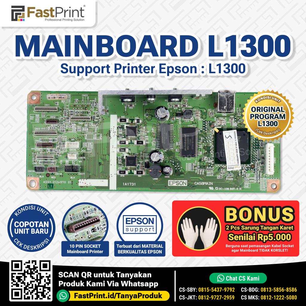 Mainboard Board Printer Epson L1300 Original Program Epson