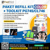 Paket Tinta Suntik Refill Ink Plus Toolkit Penyedot Cartridge Fast Print