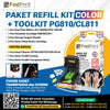 Paket Tinta Suntik Refill Ink Plus Toolkit Penyedot Cartridge Fast Print