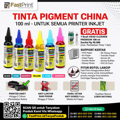 Tinta Pigment Epson Durabrite Art Paper China
