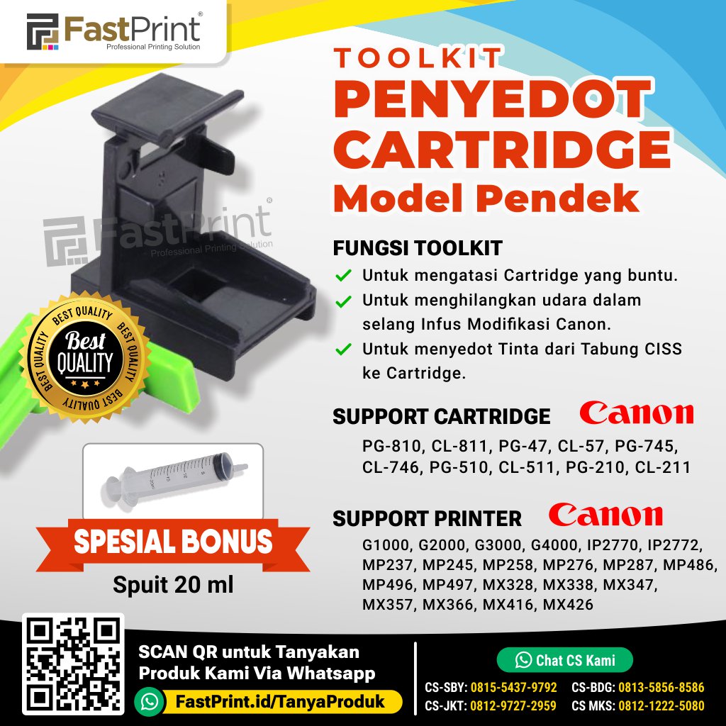 toolkit penyedot cartridge