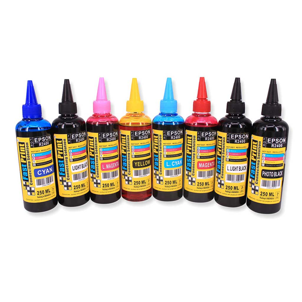 Tinta Dye Based Photo Premium Epson R2400 1 Set 8 Warna – Fast Print ...