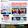 Fast Print Tinta Printer Epson 003 Photo Ultimate UV L3110 L1110 1 Set
