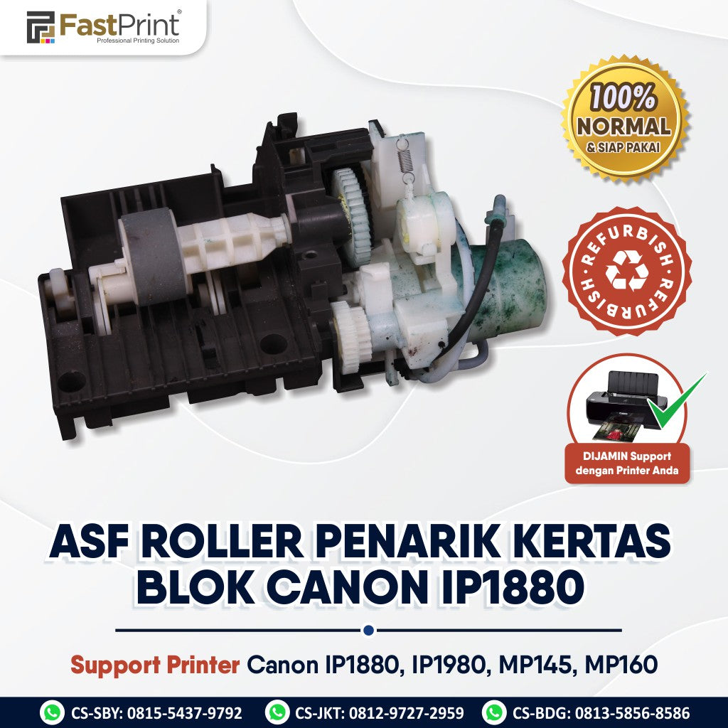 ASF Roller Printer Penarik Kertas Blok Canon IP1880 IP1980 MP145 MP160