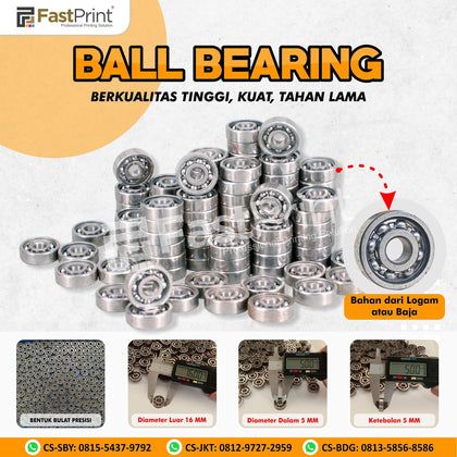 Laker Deep Groove Ball Bearing Laher Klaker Bantalan Bola