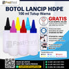 Botol Lancip HDPE Tutup Warna