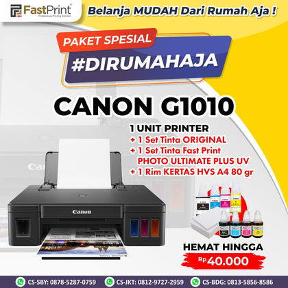 Printer Inkjet Canon PIXMA G1010 Ink Tank Single Function