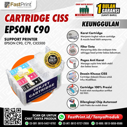 Cartridge Printer Infus CISS Epson C90, C79, CX5500