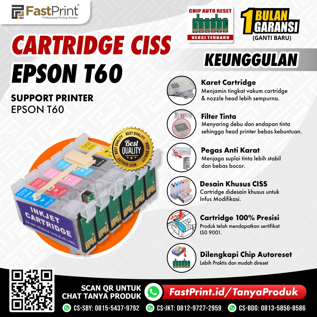 Cartridge Printer Infus Epson T60
