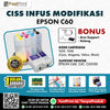 CISS Infus Modifikasi Epson C60, C61, CX3100 Kosongan