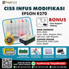 CISS Infus Modifikasi Epson R270, R290, R390, R1410, RX690 Kosongan