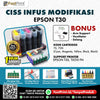 CISS Infus Modifikasi Epson T30, TX510 FN Plus Tinta
