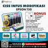 CISS Infus Modifikasi Epson T50, T59, TX700, TX800, TX710W, TX650, TX810FW, TX820FWD Plus Tinta