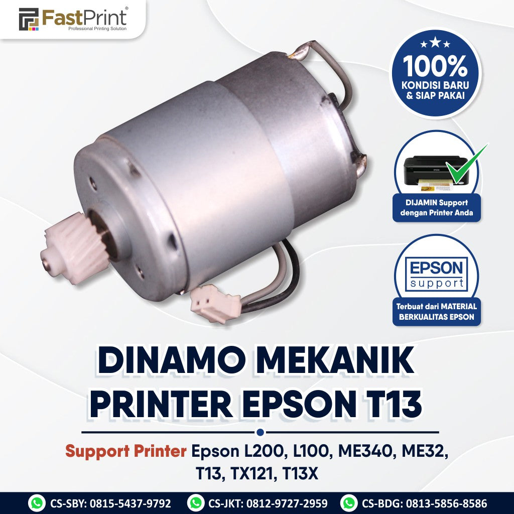 Dinamo Mekanik Printer Epson L200 L100 T13 TX121 T13X ME340 ME32 – Fast ...