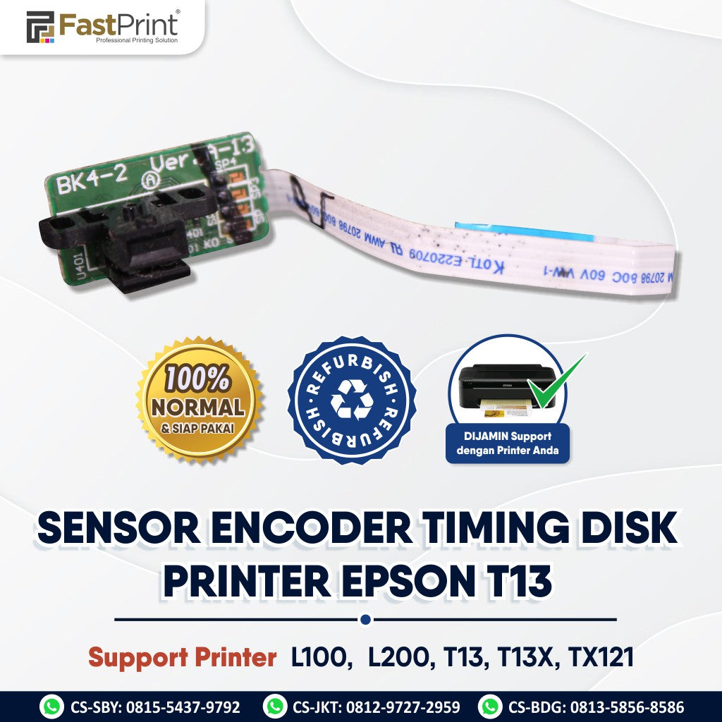 Sensor Encoder Timing Disk Printer Epson L100 TX121 T13 T13X L200