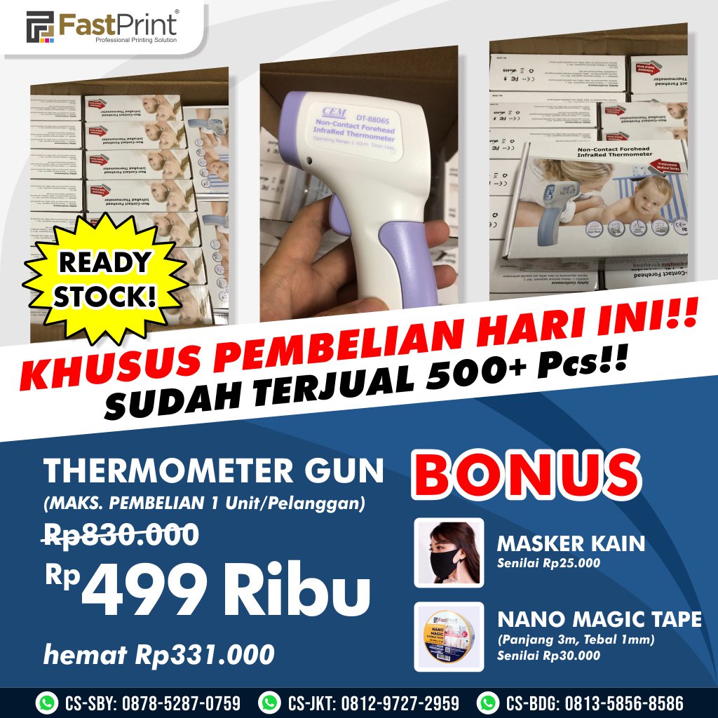 Thermometer Digital Infrared Thermometer Gun CEM Alat Ukur Suhu Badan