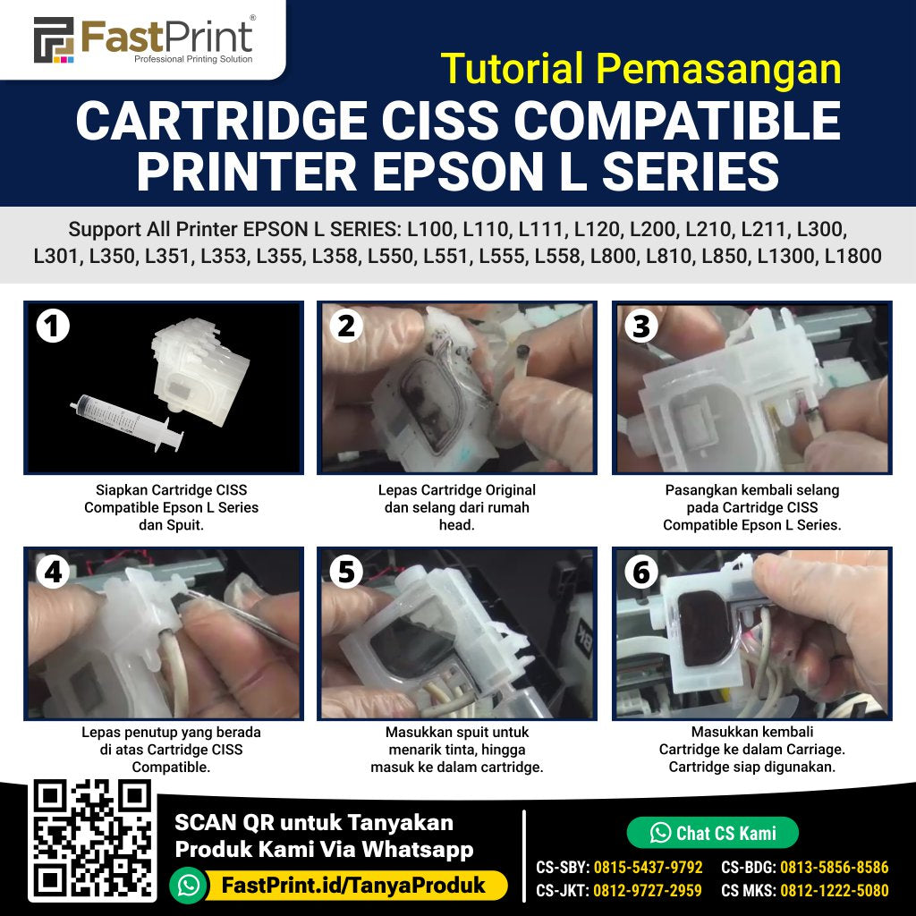Damper Cartridge CISS Epson L Serie…