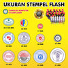 Paket Mesin Stempel Flash Fast Print 2 Lampu 11 x 6,5 Lengkap