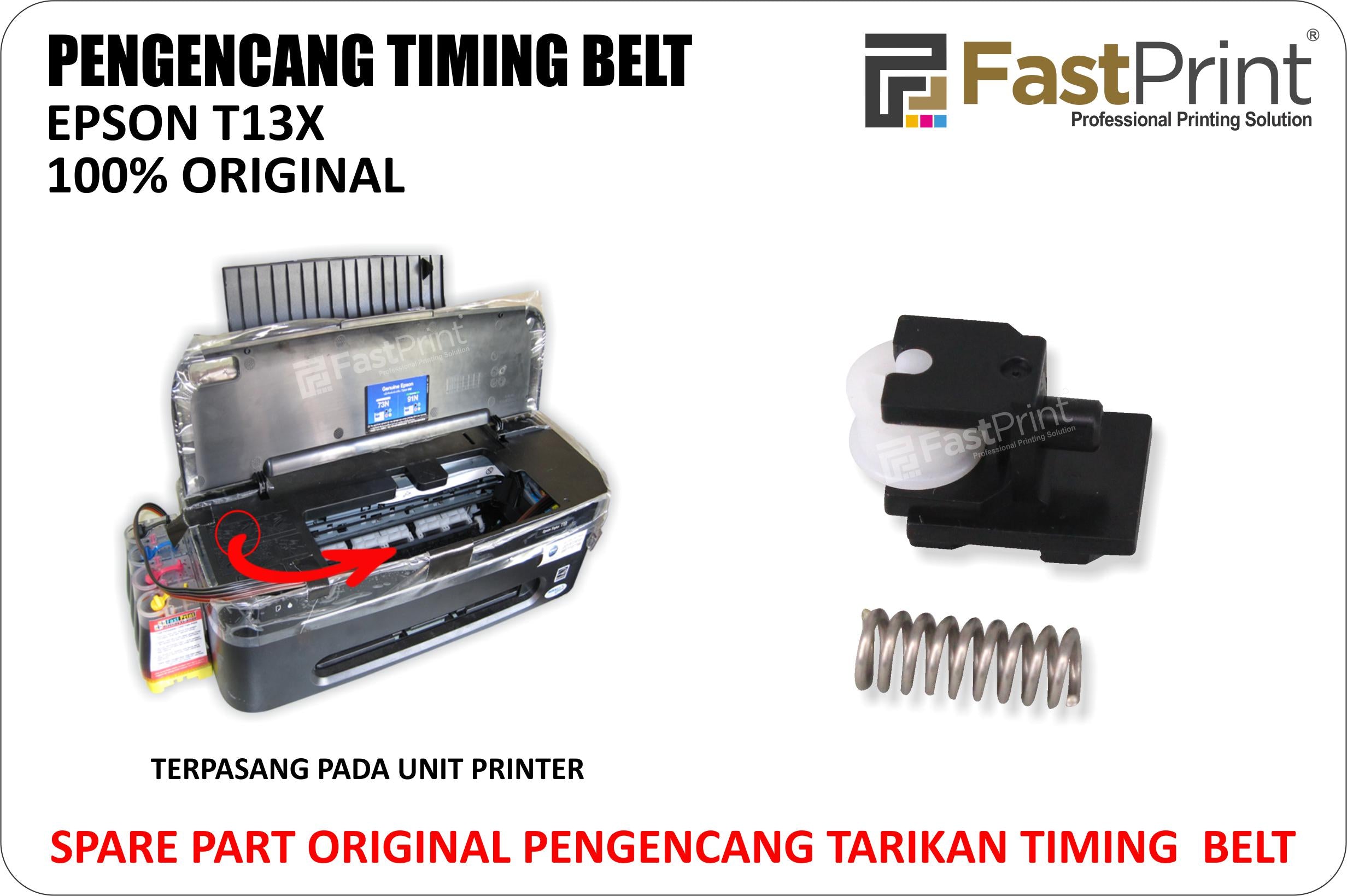 Pengencang Timing Belt Original Printer Epson T13, T13X, L100 – Fast ...