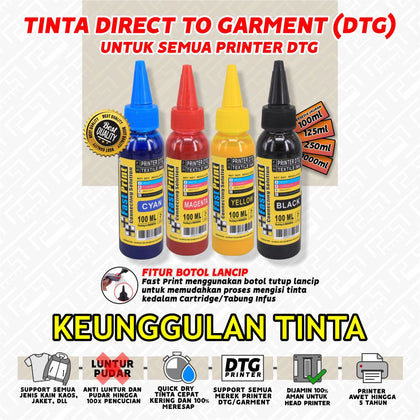 Tinta Textile Printer DTG 100 ML