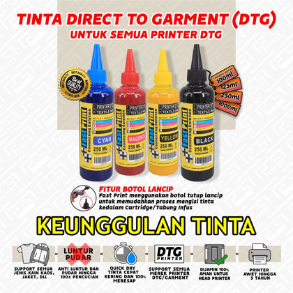 Tinta Textile Printer DTG 250 ML