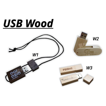 Flashdisk Model Kayu / Wood Custom Desain Produk Logo Text