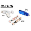 Flashdisk Model Dual USB OTG Custom Desain Produk Logo Text